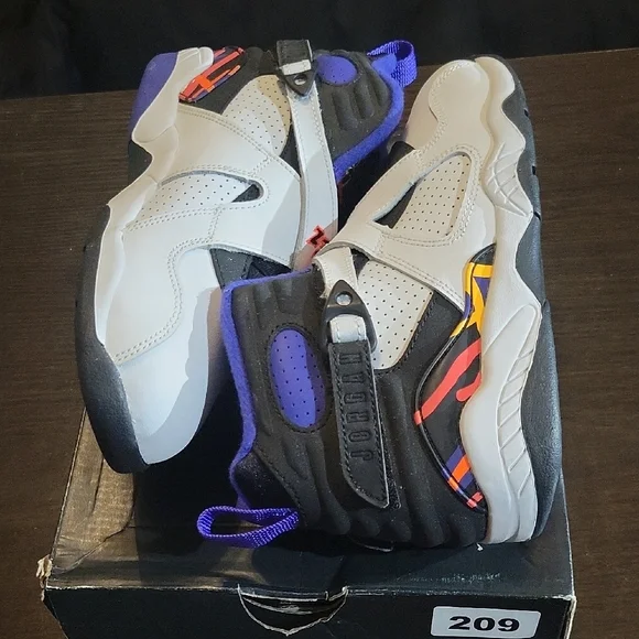 Air Jordan 8 Retro BP (PS) Rare "Three-Peat" (2015) B3Y/G4.5 NEW W/OG BOX - Picture 8 of 11